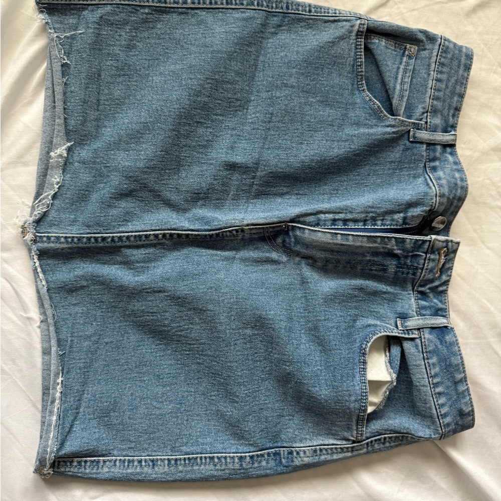 Casual Blue Denim Skirt